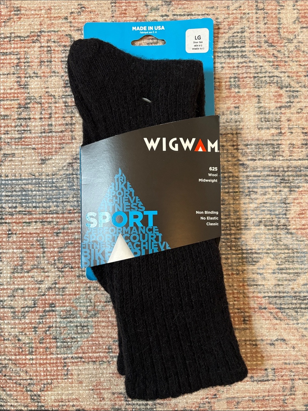 Wigwam Midweight Wool Sport Socks - Large